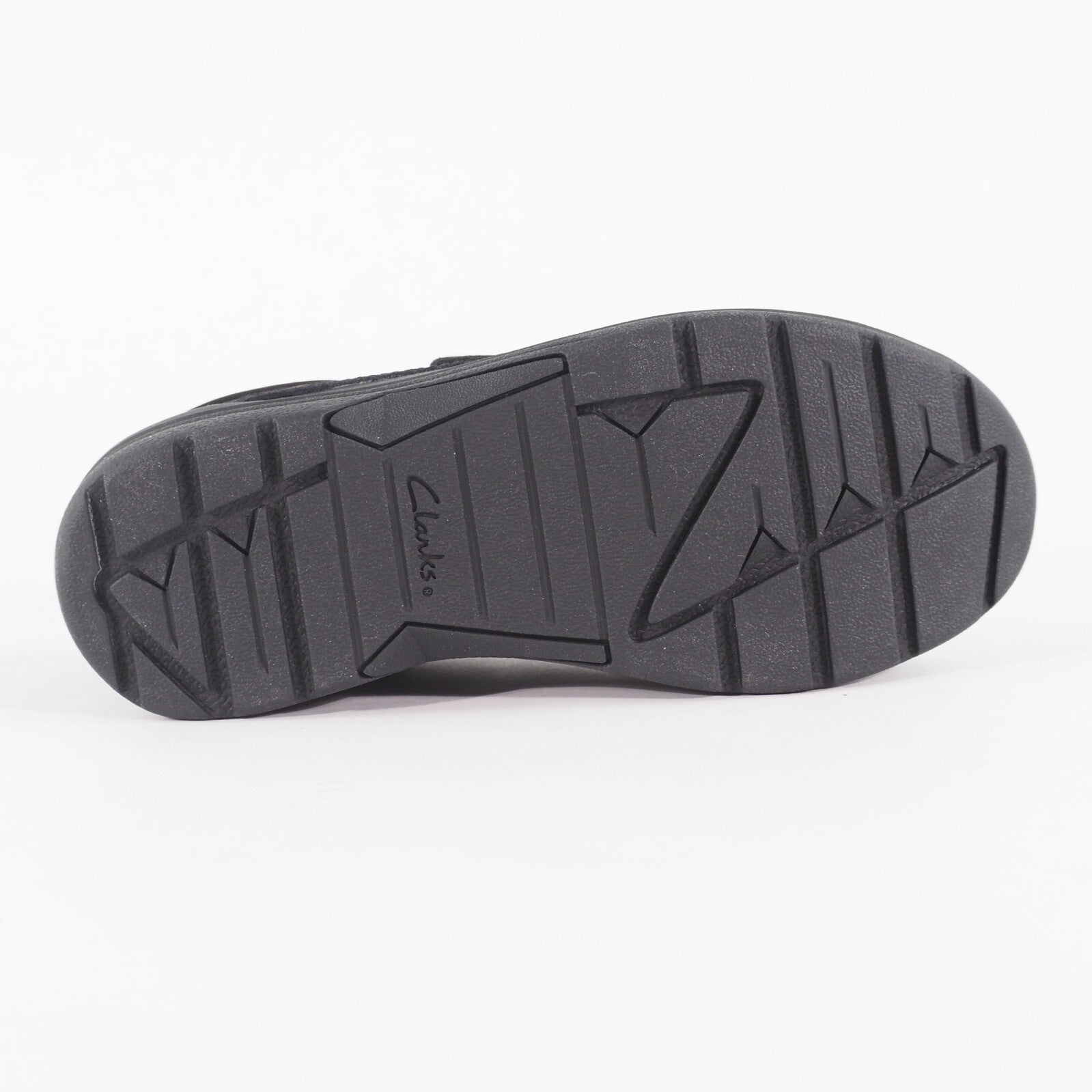 Boys Clarks Obie Play Black Leather Double Strap School Walking Shoes