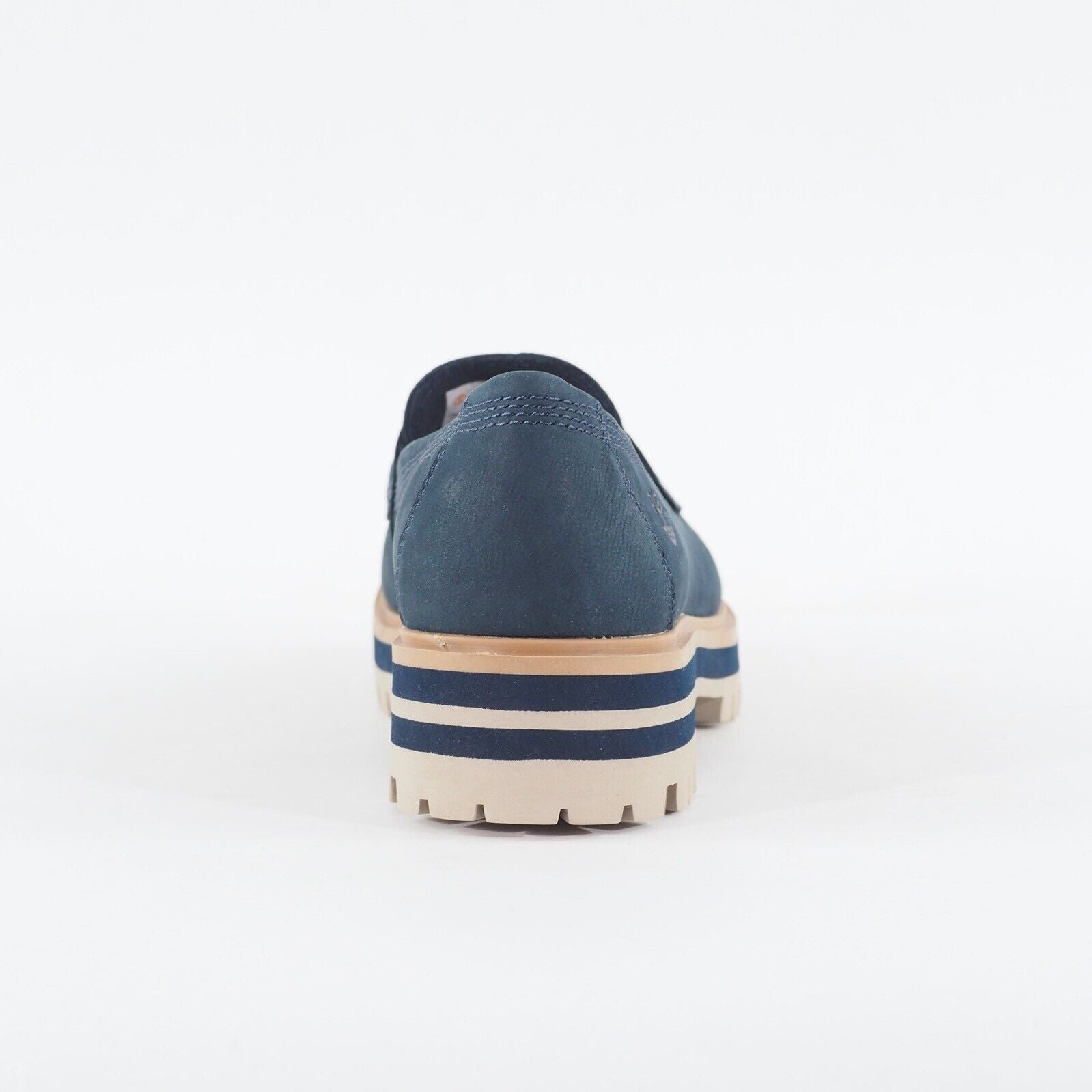 Womens Timberland London Square A2AJS Navy Blue Nubuck Slip On Casual Shoes