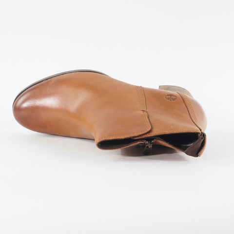 Womens Timberland Eleonor Street Bootie A1PZB Tan Leather Zip Up Chelsea Boots