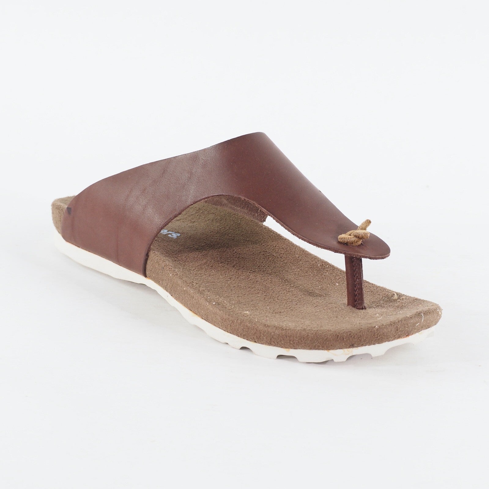 Mens Timberland EK City T Bar 5135R Brown Leather Slip On Casual Summer Sandal