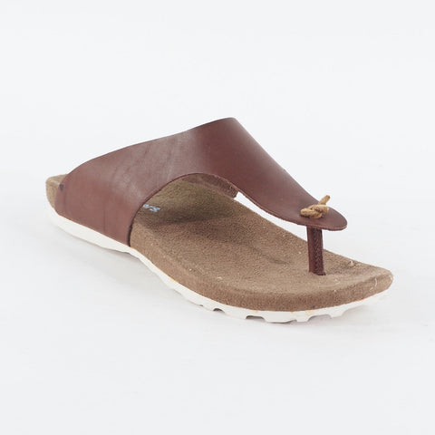 Mens Timberland EK City T Bar 5135R Brown Leather Slip On Casual Summer Sandal