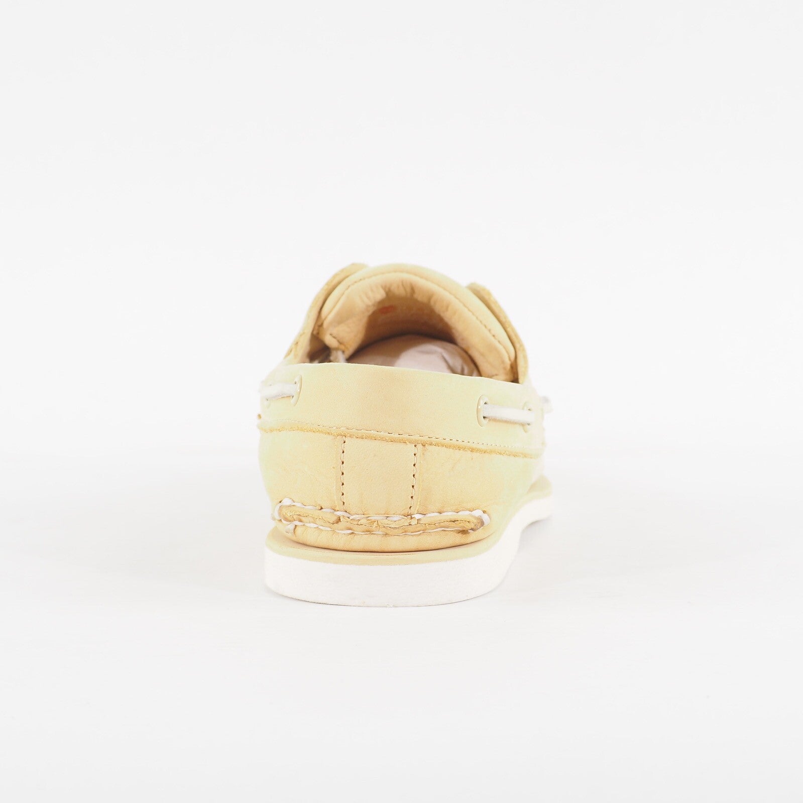 Mens Timberland Classic 2 Eye A1LKO Light Yellow Leather Lace Casual Boat Shoes