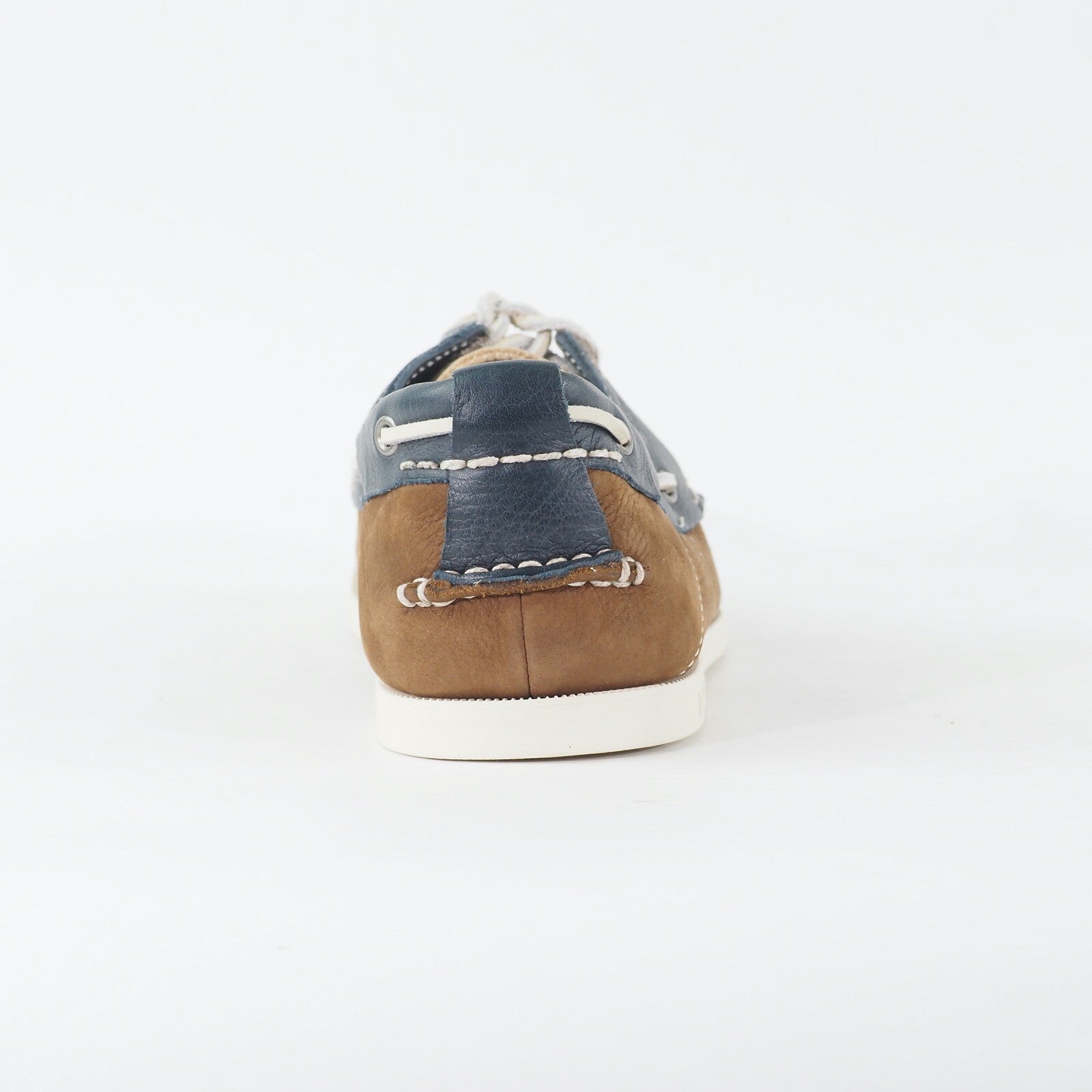 Mens Timberland Heritage 2 Eye 6502R Brown Beige Leather Lace Up Boat Shoes