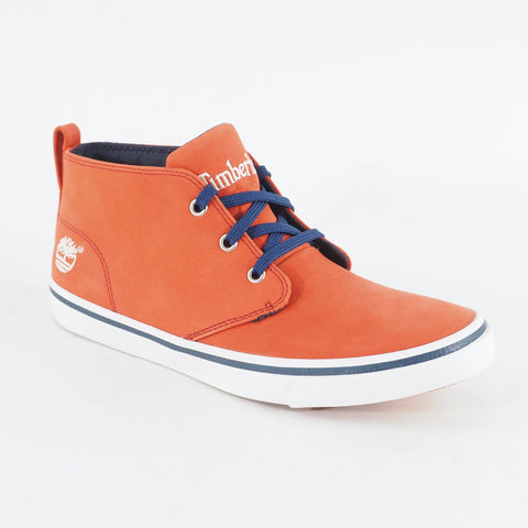 Mens Timberland EK Hookset Chukka 5719R Red Leather Laced Up Casual Chukka Boots