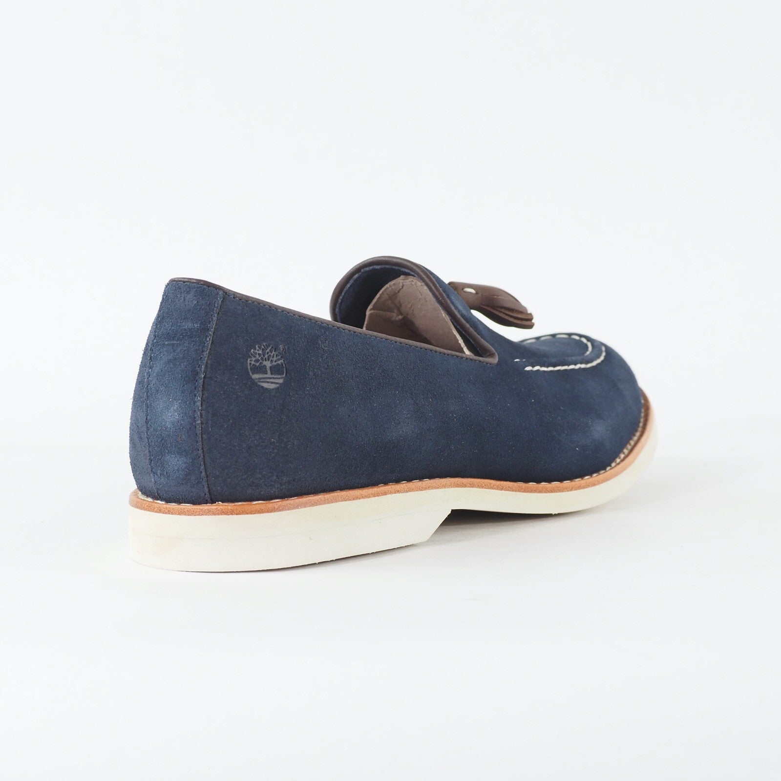 Mens Timberland Stormlite Tassel 9014B Navy Blue Leather Slip On Casual Shoes