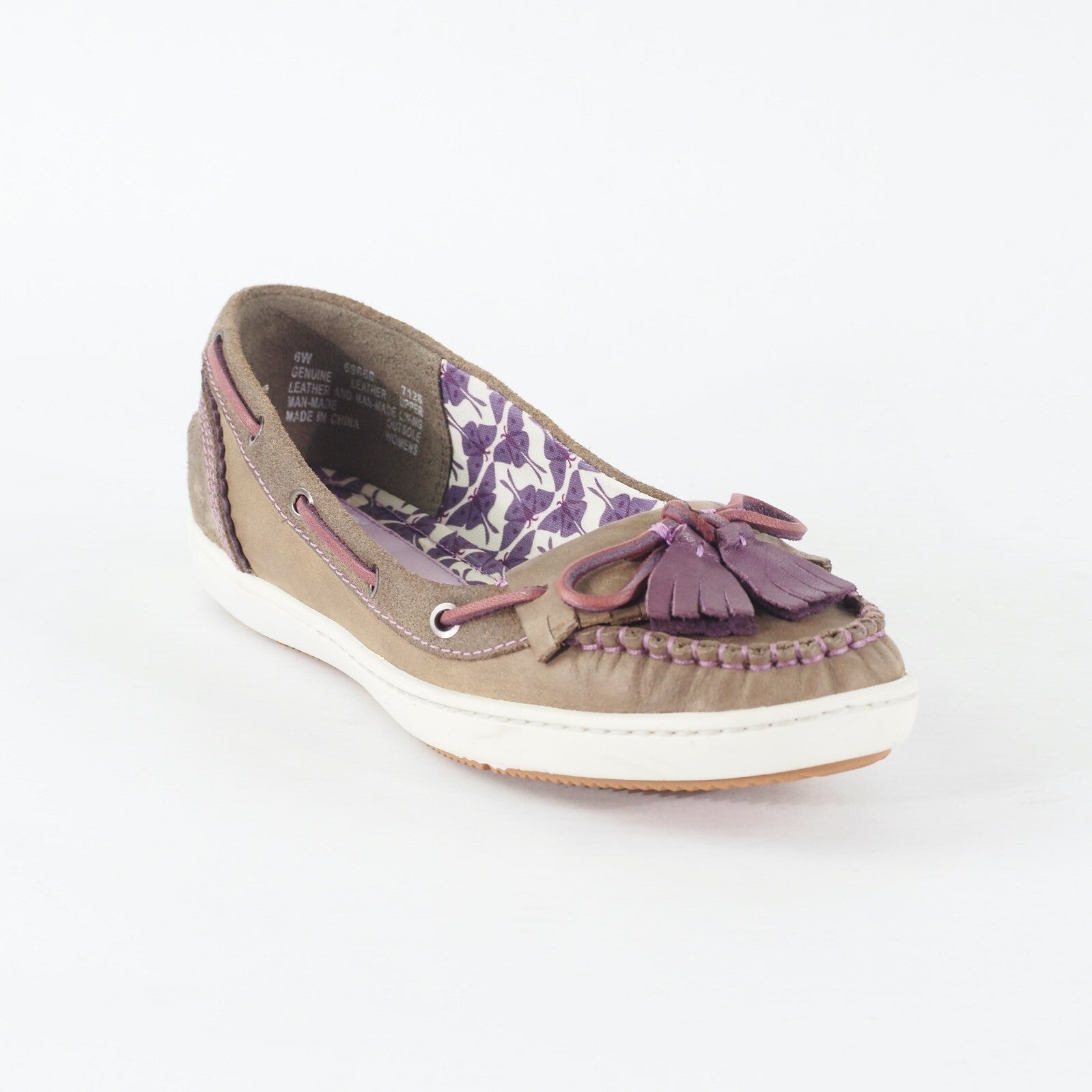 Womens Timberland Castille Ball 69660 Medium Brown Leather Slip On Casual Shoes