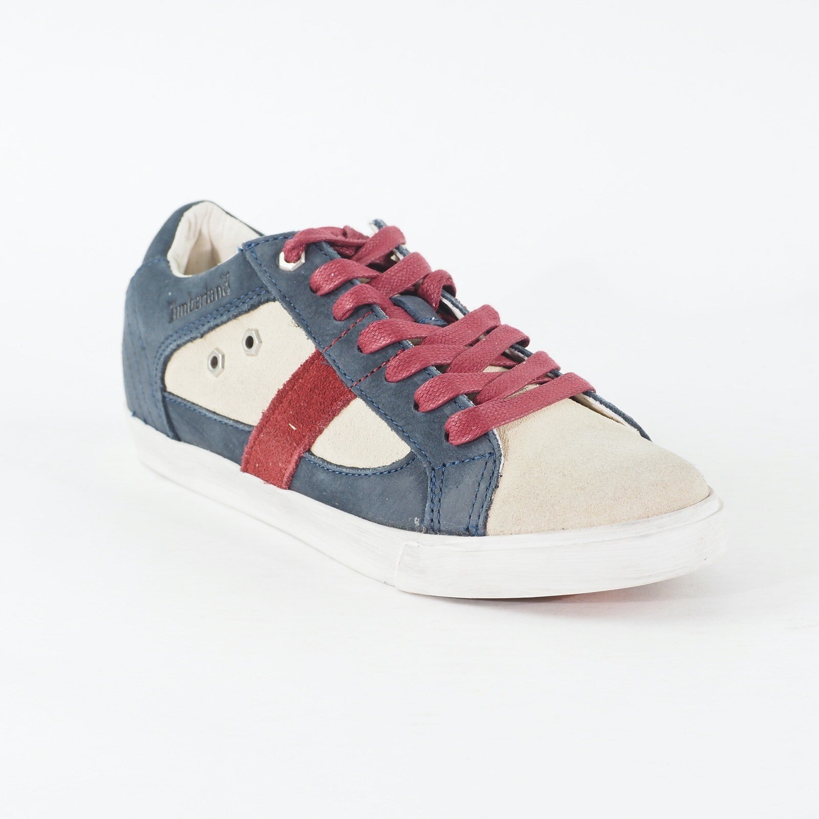 Womens Timberland EK Glastenbury Ox 8665A Navy Blue Leather Lace Up Casual Shoes