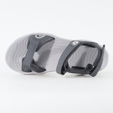 Womens Jack Wolfskin Lakewood Cruise 17EB004848 Grey Strap Casual Sandals