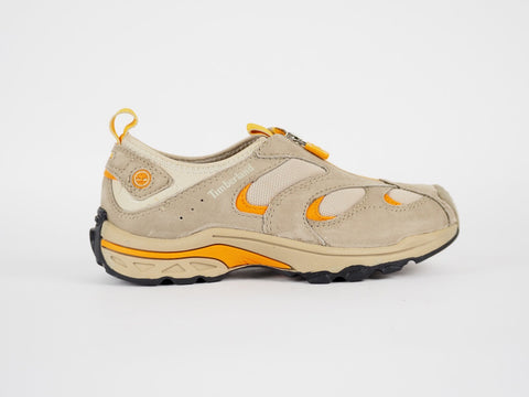 Kids Timberland Winnow 25748 Light Brown Leather Casual Pull On Sports Shoes