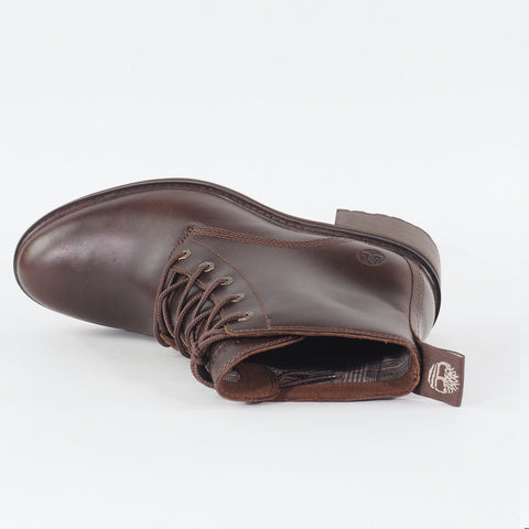 Womens Timberland Sienna High A21CY Brown Leather Lace Up Casual Ankle Boots