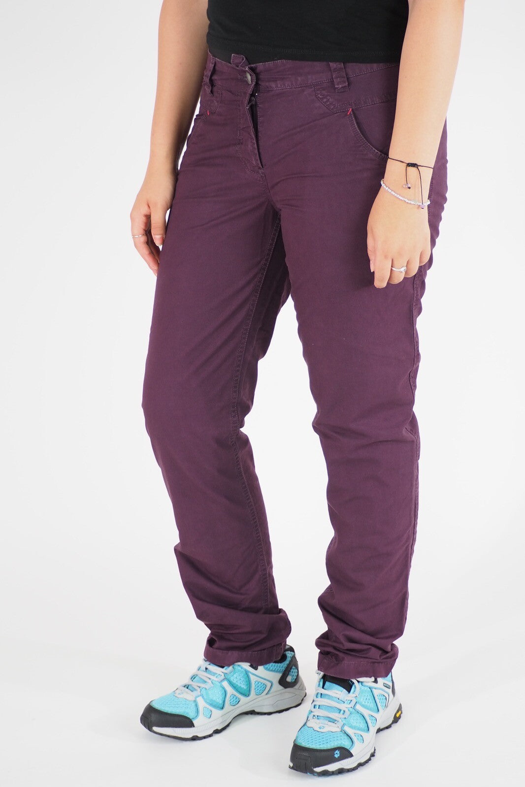 Womens Jack Wolfskin Victoria 1502951 Grapevine Cotton Outdoor Hiking Trousers