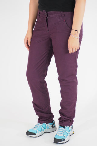 Womens Jack Wolfskin Victoria 1502951 Grapevine Cotton Outdoor Hiking Trousers