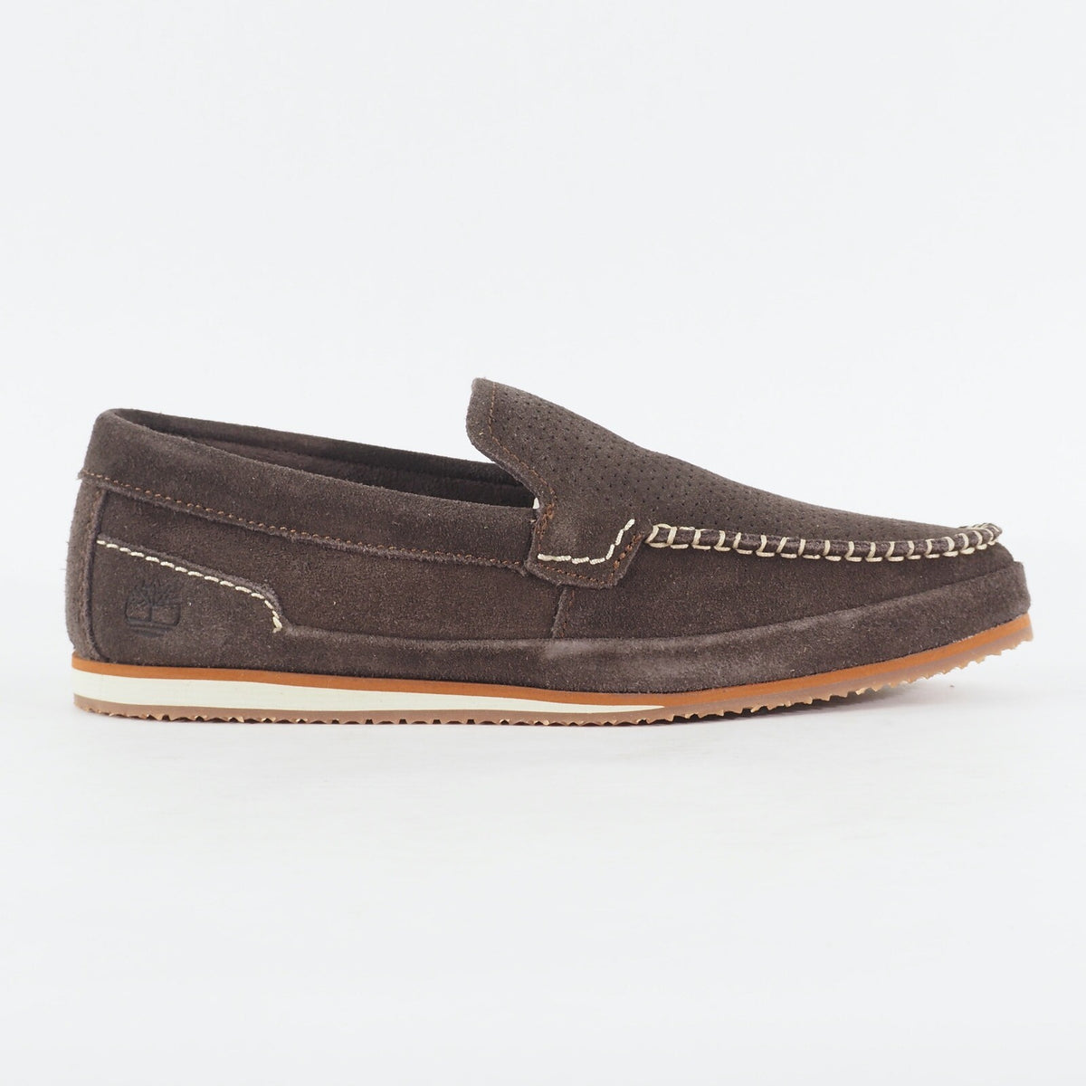 Mens Timberland Hayes Valley 6725B Dark Brown Leather Slip On Casual Shoes