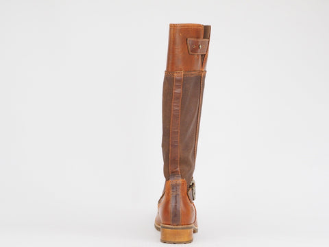 Womens Timberland Bethel 26639 Brown Leather Pull On Shoes Winter Tall Boots