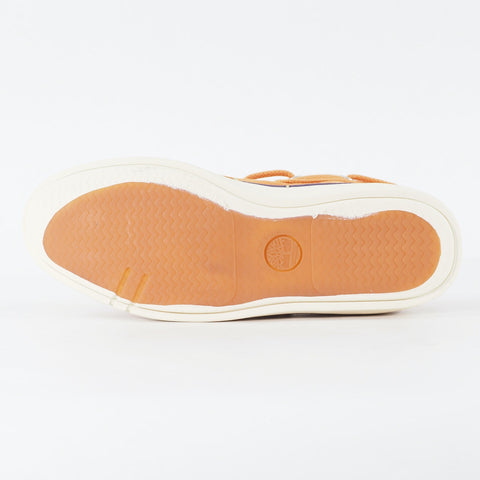 Womens Timberland Hookset 2 Eye 8441B Light Orange Canvas Lace Casual Boat Shoes