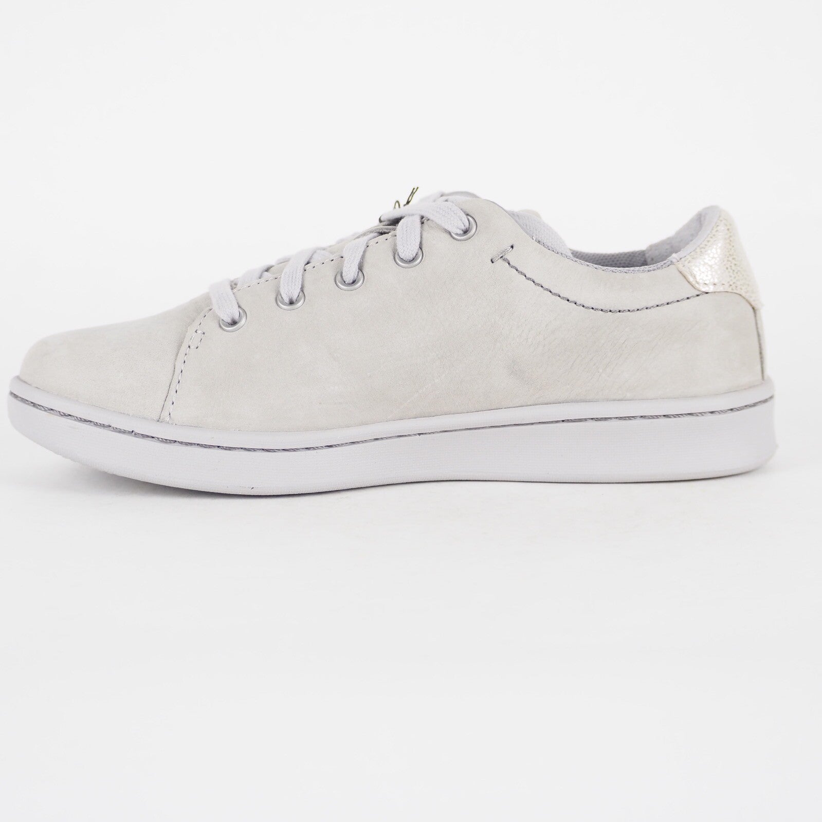Womens Timberland Dashiell Oxford A17RW Sleet Grey Leather Casual Trainers 