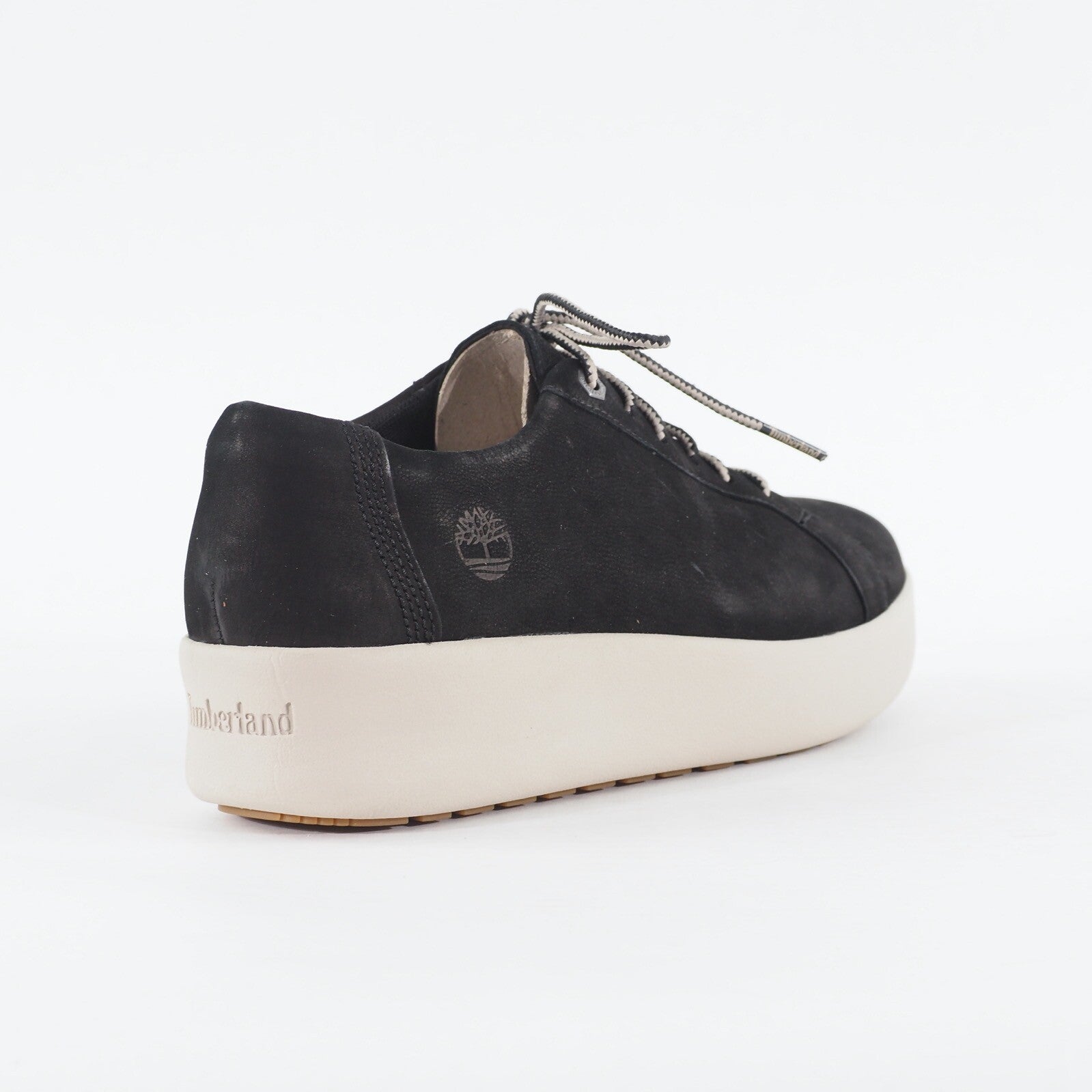 Womens Timberland Berlin Park Oxford A1RR8 Black Nubuck Leather Casual Shoes