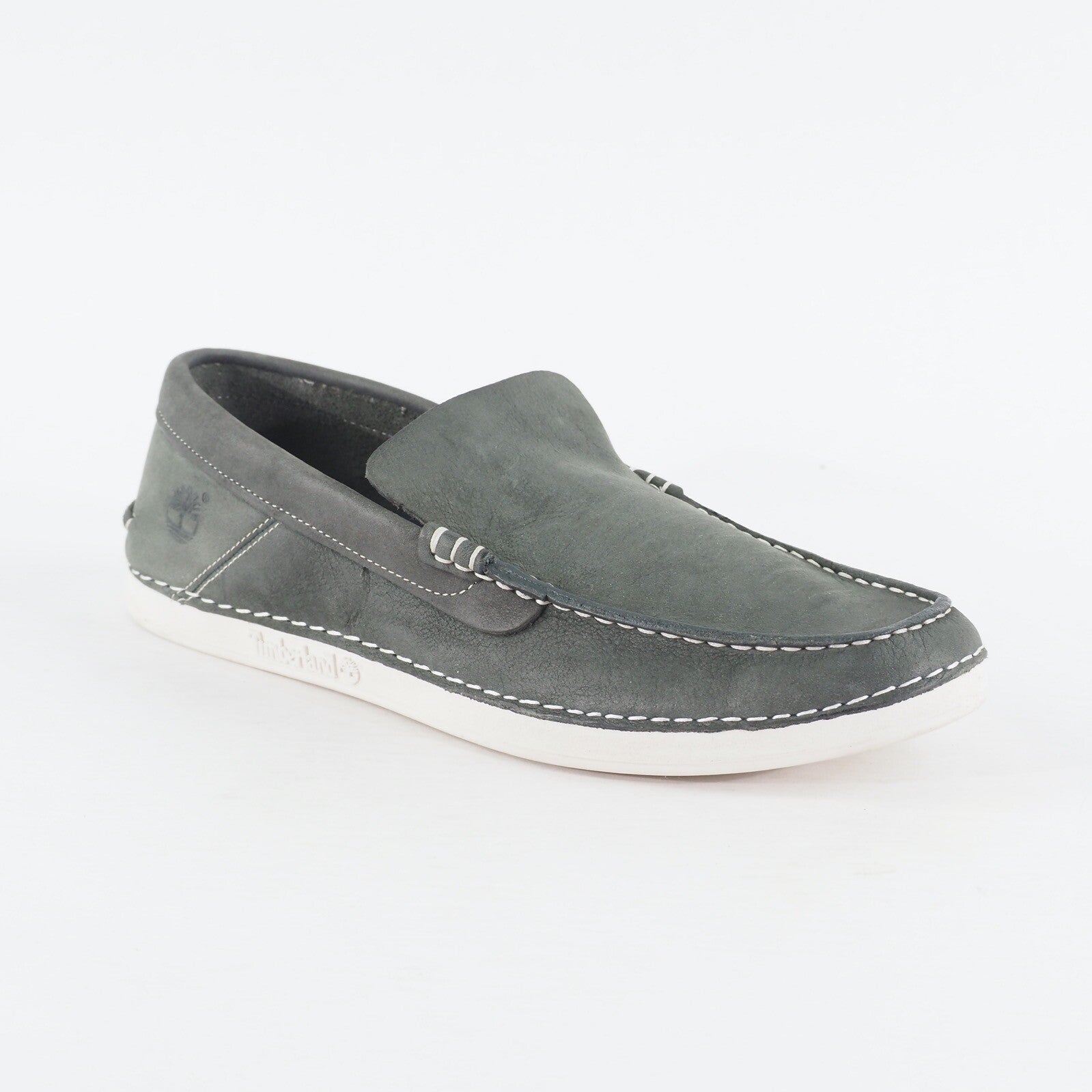 Mens Timberland EK 2.0 21572 Navy Blue Nubuck Leather Slip On Casual Shoes