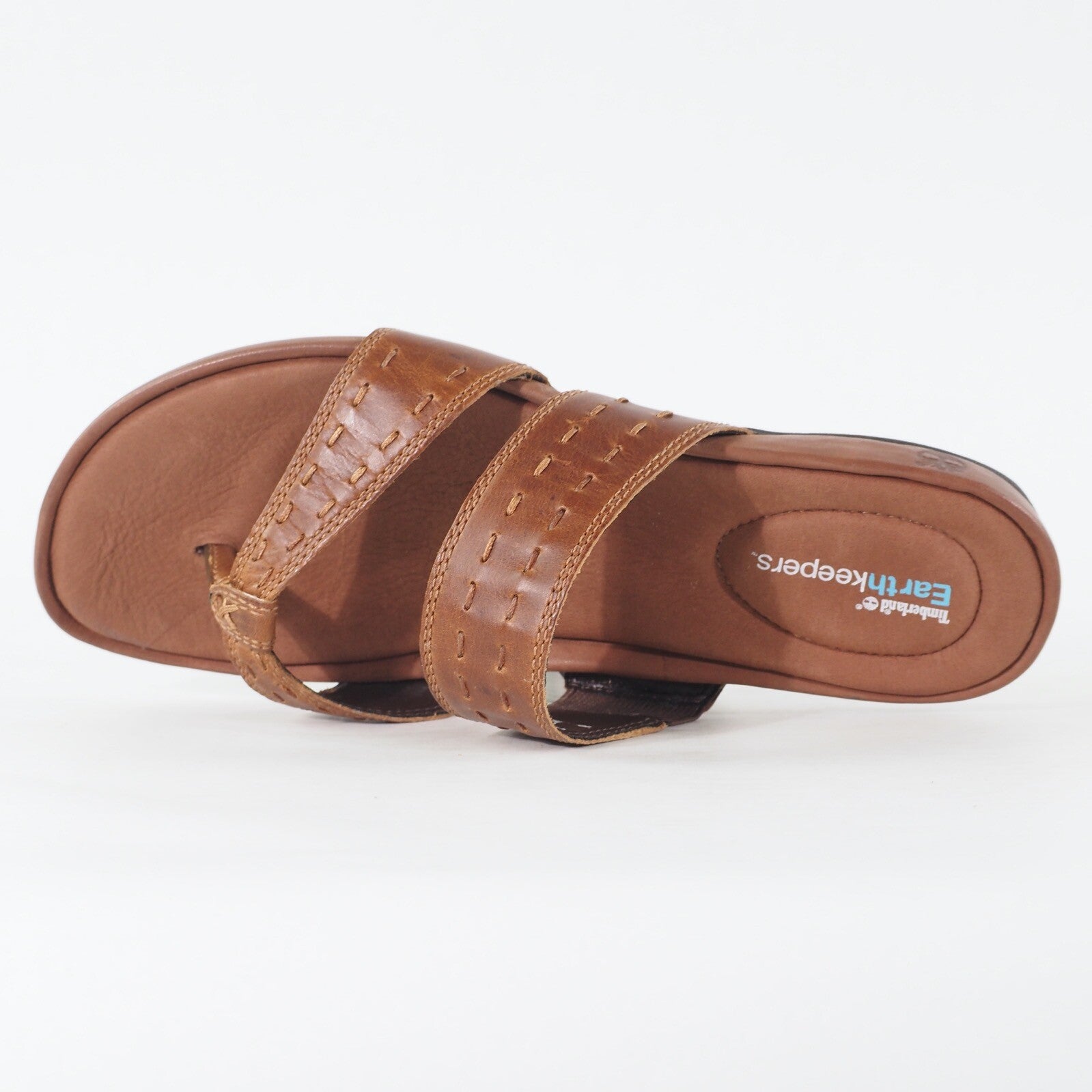 Womens Timberland Pleasant Bay Thong 25633 Medium Brown Leather Casual Sandals