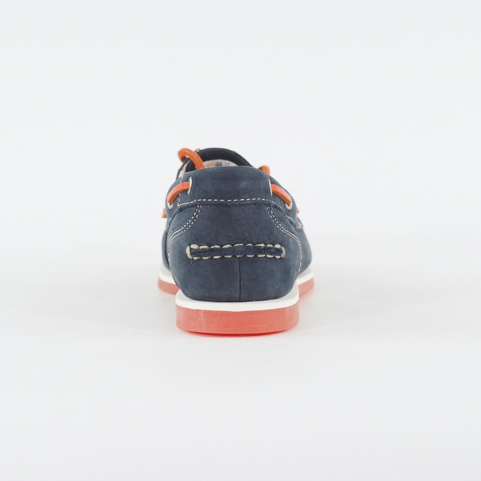 Womens Timberland Classic 8865R Navy Blue Leather Lace Up Casual Boat Shoes