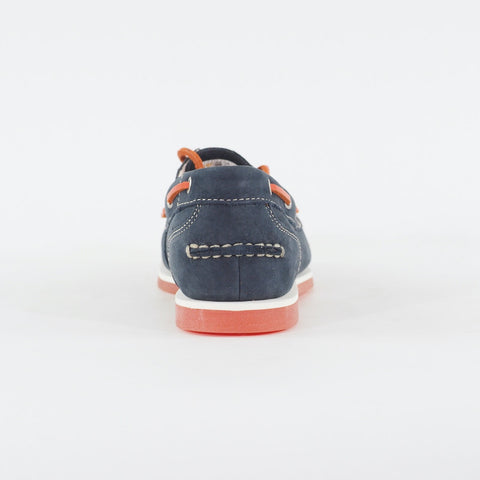 Womens Timberland Classic 8865R Navy Blue Leather Lace Up Casual Boat Shoes