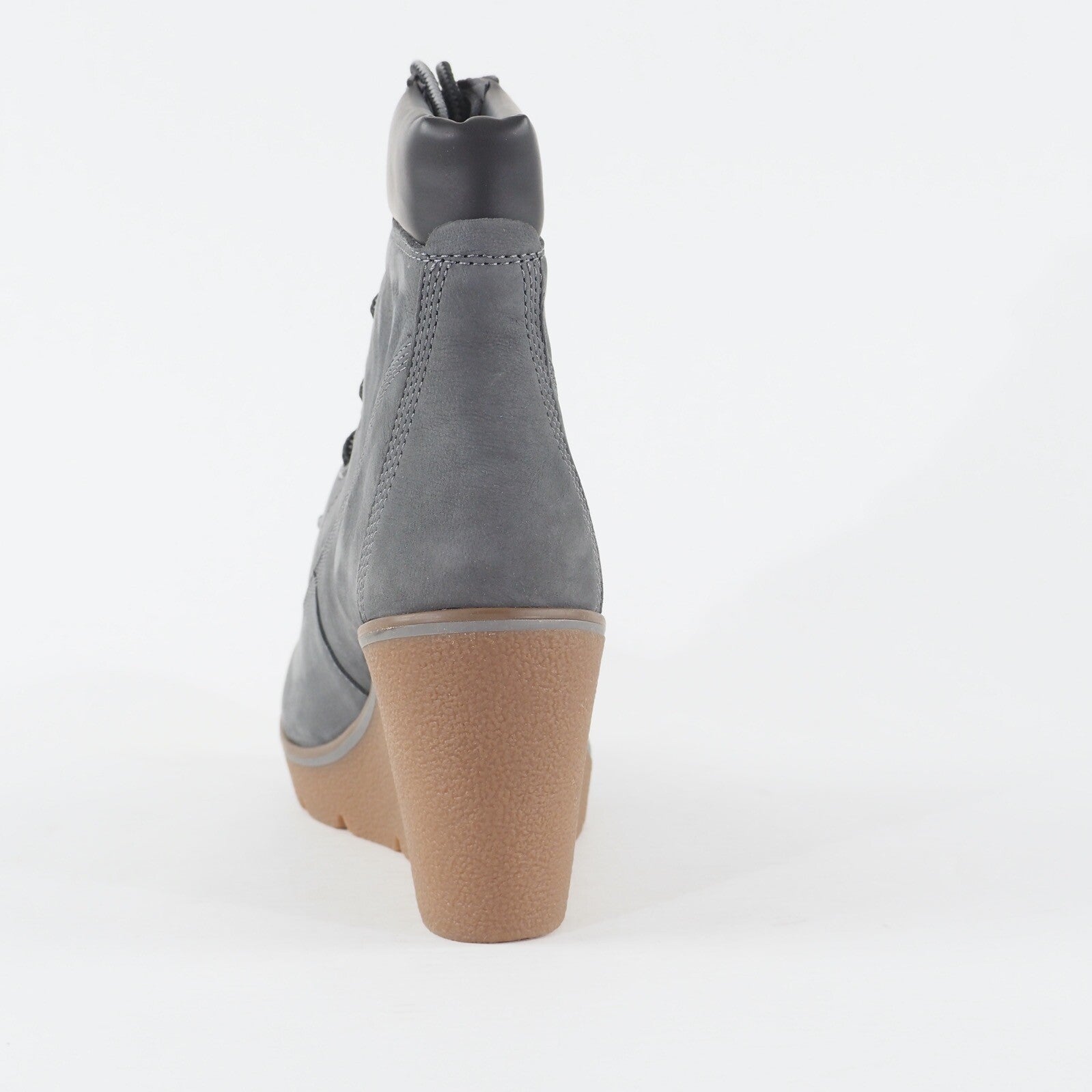 Womens Timberland Paris Height 6inch A23Z2 Grey Leather Lace Up Casual Boots