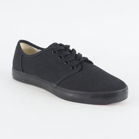 Mens Timberland Newport Bay Oxford A14XC Black Canvas Lace Up Low Casual Shoes