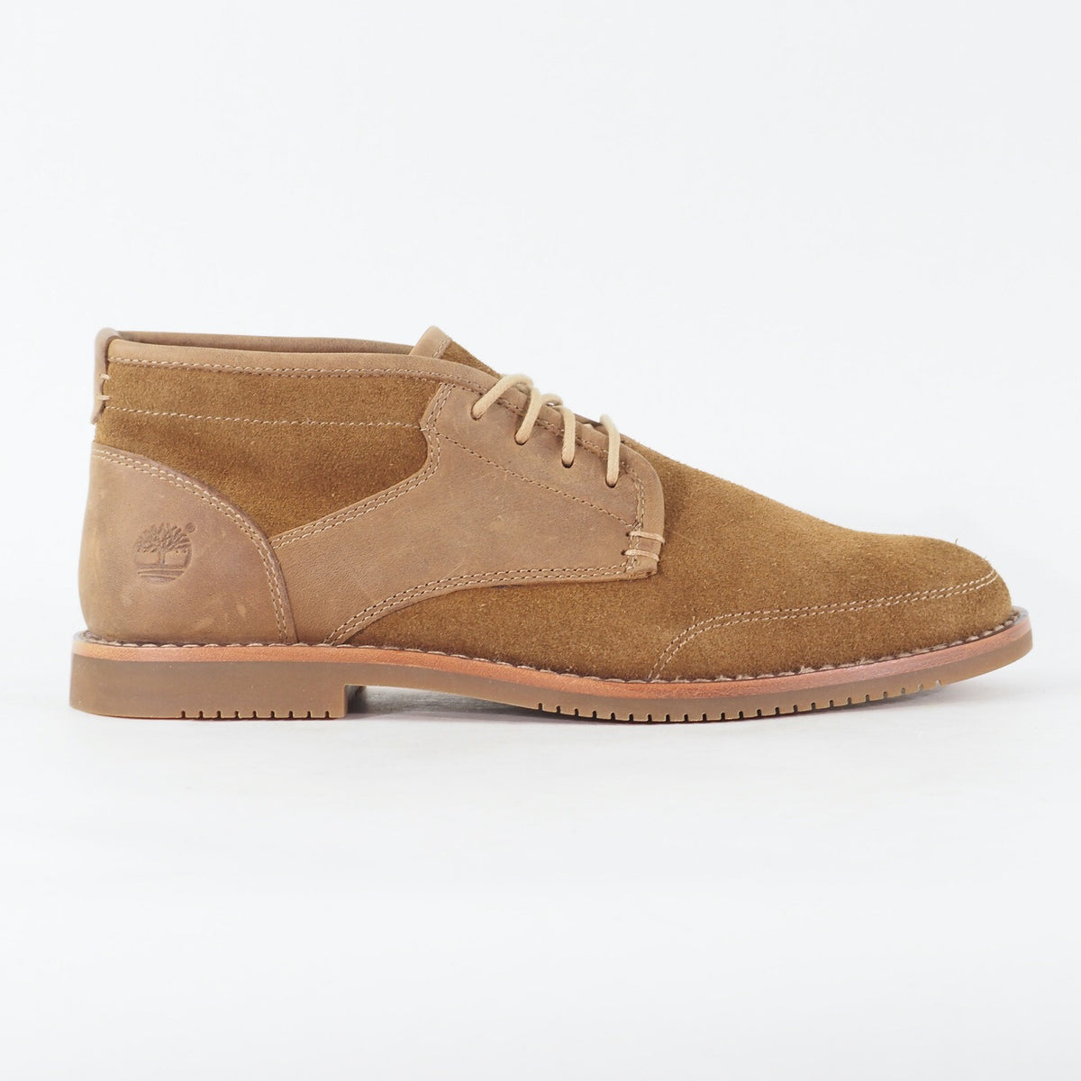 Mens Timberland Brooklyn Park A13MK Bronze Brown Leather Lace Up Chukka Boots