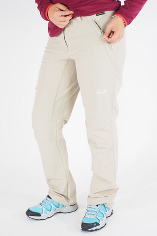 Womens Jack Wolfskin Activate 1503633 Cobblestone Warm Windproof Hiking Trousers