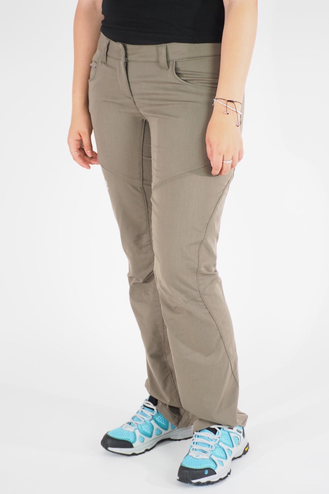 Womens Jack Wolfskin Manitoba 1502282 Silstone Windproof Stretch Hiking Trousers