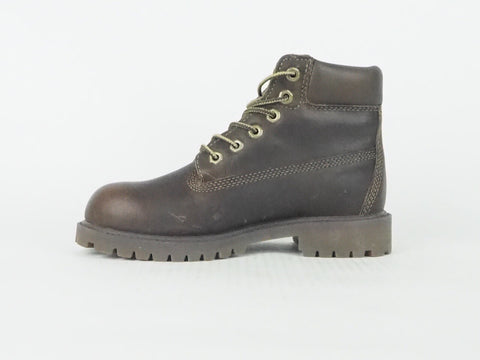 Boys Timberland Classic Premium 6 Inch 6370R Brown Leather Winter Boots
