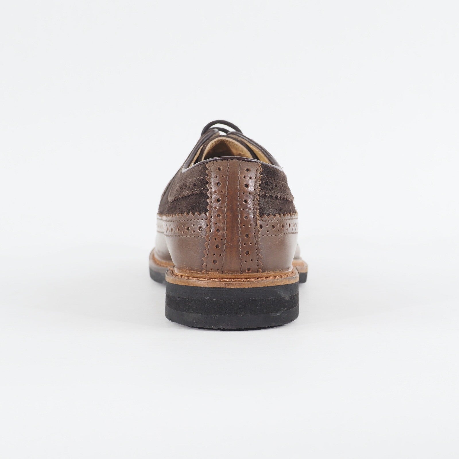 Mens Ben Sherman Garry Peach Dark Brown Leather Lace Up Formal Oxford Shoes