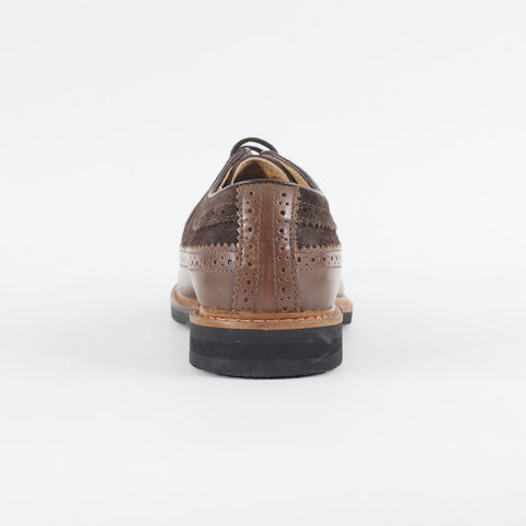 Mens Ben Sherman Garry Peach Dark Brown Leather Lace Up Formal Oxford Shoes