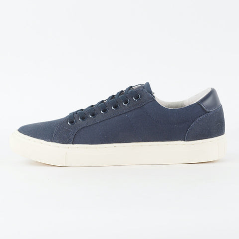 Mens Hackett London Cranfield HMS20572 595 Navy Canvas Lace Low Top Casual Shoes