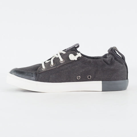 Womens Timberland Newport Bay A15MU Black Canvas Lace Up Low Top Casual Shoes