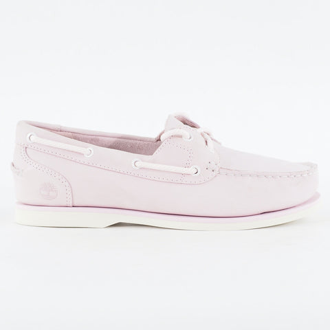 Womens Timberland Classic A27UT Light Pink Nubuck Leather Lace Casual Boat Shoes
