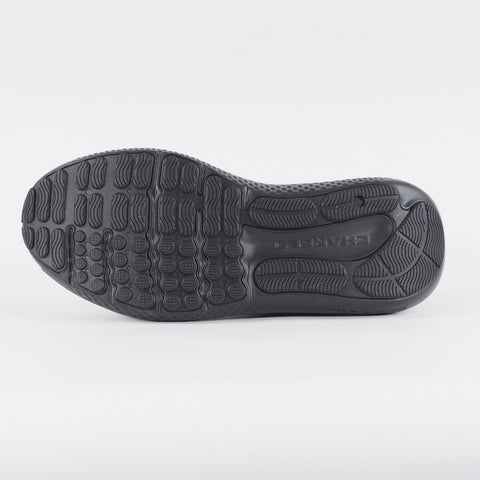 Mens Under Armour Charged Surge 4 Black Mesh Running Lace Up Sports Trainers