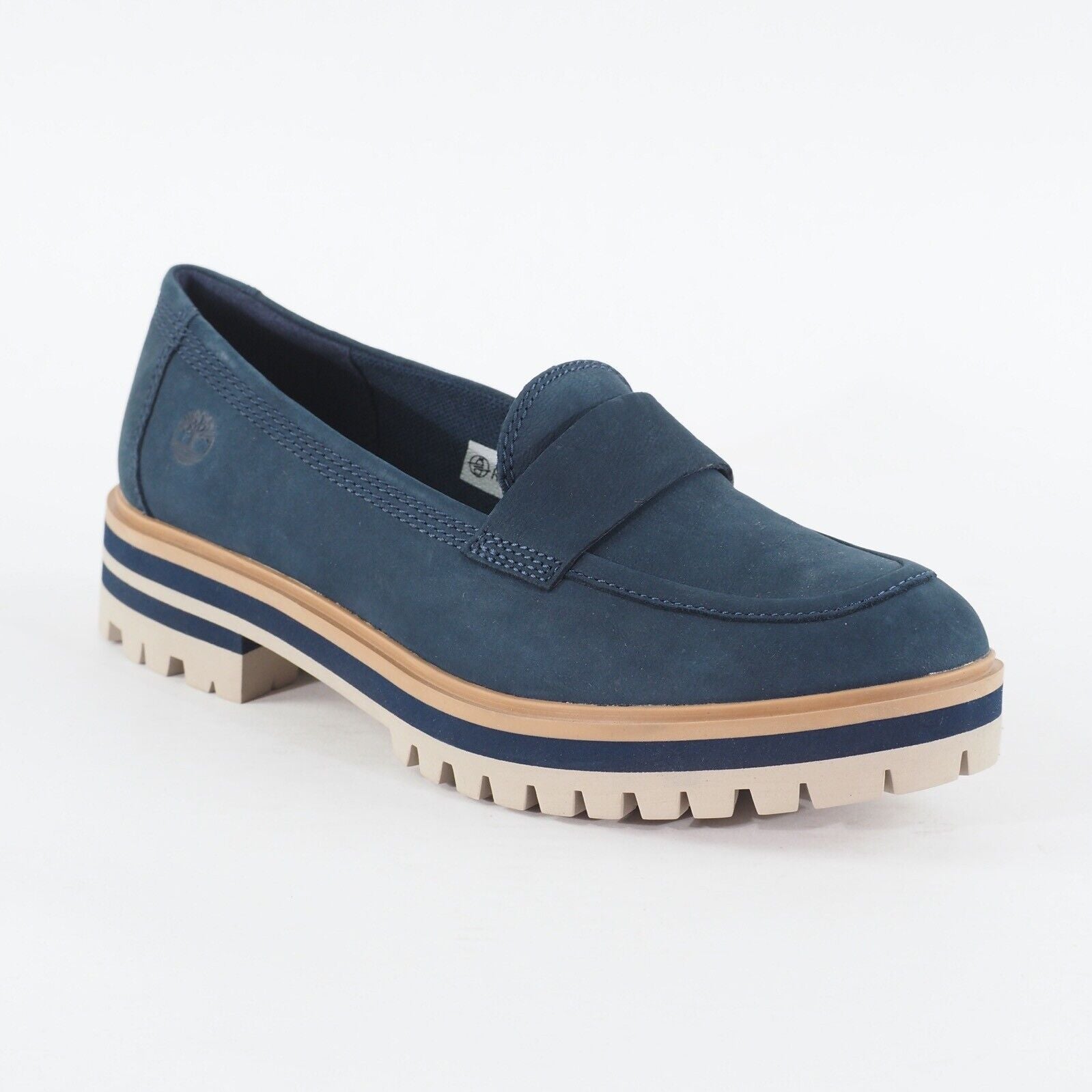 Womens Timberland London Square A2AJS Navy Blue Nubuck Slip On Casual Shoes