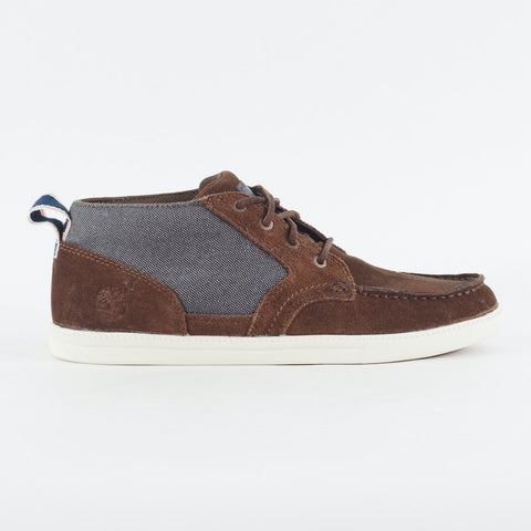 Mens Timberland EK Fulk Chukka 6941A Brown Navy Leather Lace Up Casual Boots