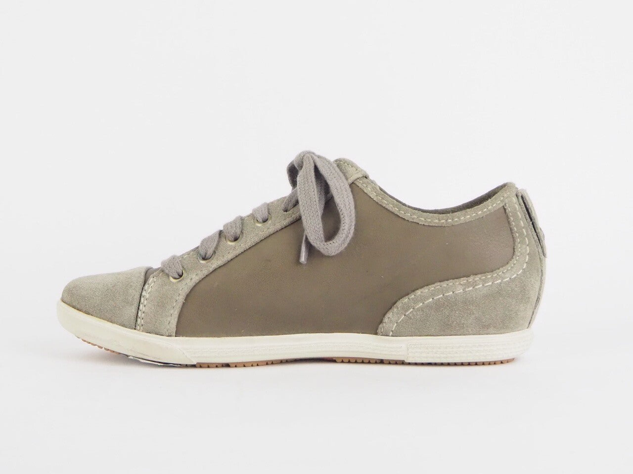 Womens Timberland Ballard Ox Grey Trainers 3849R Leather Lace Up Ladies Shoes