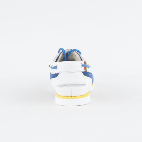 Womens Timberland Amherst 2 Eye 42674 Blue / White Leather Casual Boat Shoes 