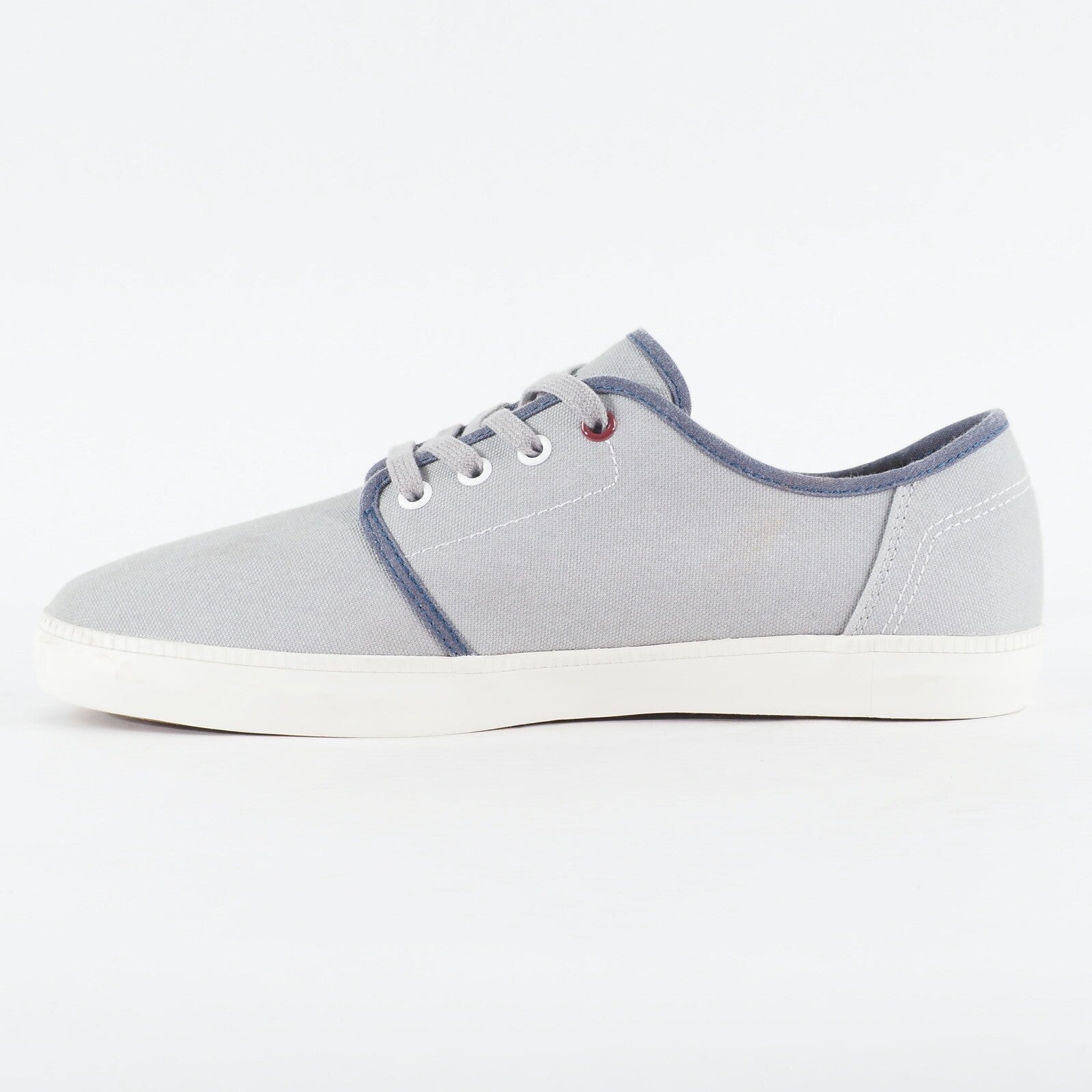 Mens Timberland Newport Bay A16F1 Light Grey Canvas Lace Up Low Top Casual Shoes
