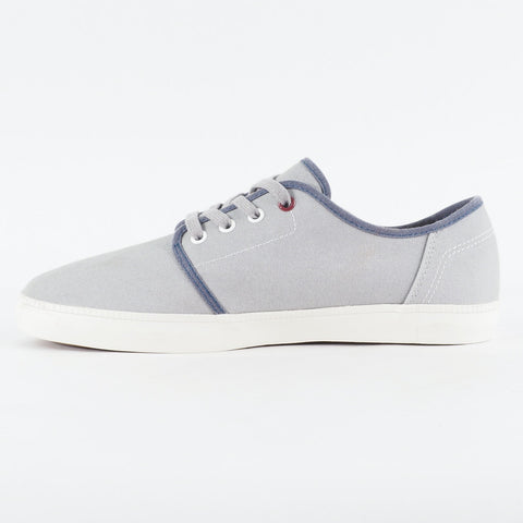Mens Timberland Newport Bay A16F1 Light Grey Canvas Lace Up Low Top Casual Shoes