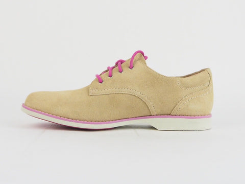 Womens Timberland Earthkeepers Millway 8817A Beige Leather Lace Up Oxford Shoes