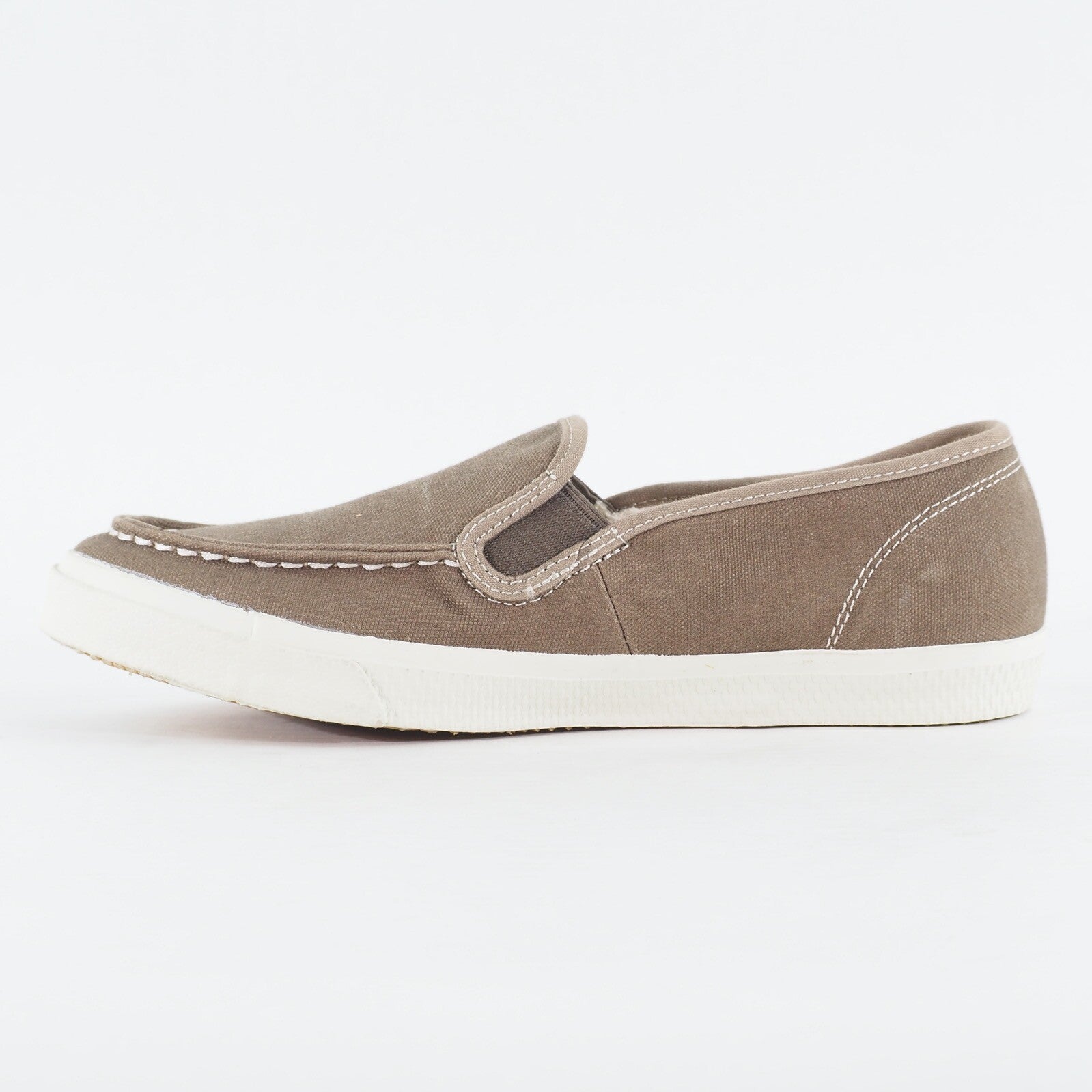 Mens Timberland Ek Hookset Camp 9323B Medium Grey Canvas Slip On Casual Shoes