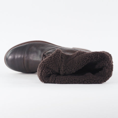 Womens Timberland Lucille 10 Inch 25687 Dark Brown Leather Lace Up Casual Boots