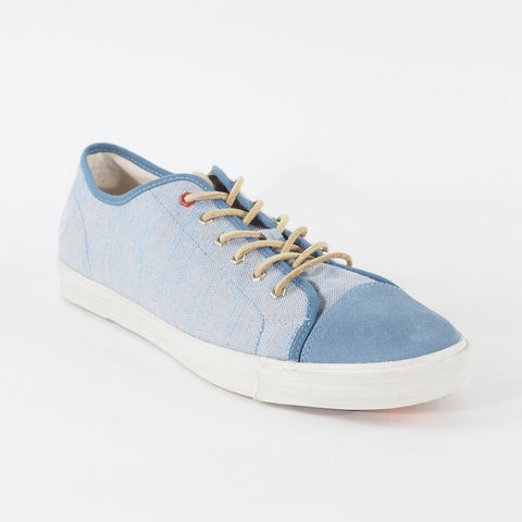 Mens Timberland EK Glastenbury 9043B Light Blue Canvas Lace Low Top Casual Shoes