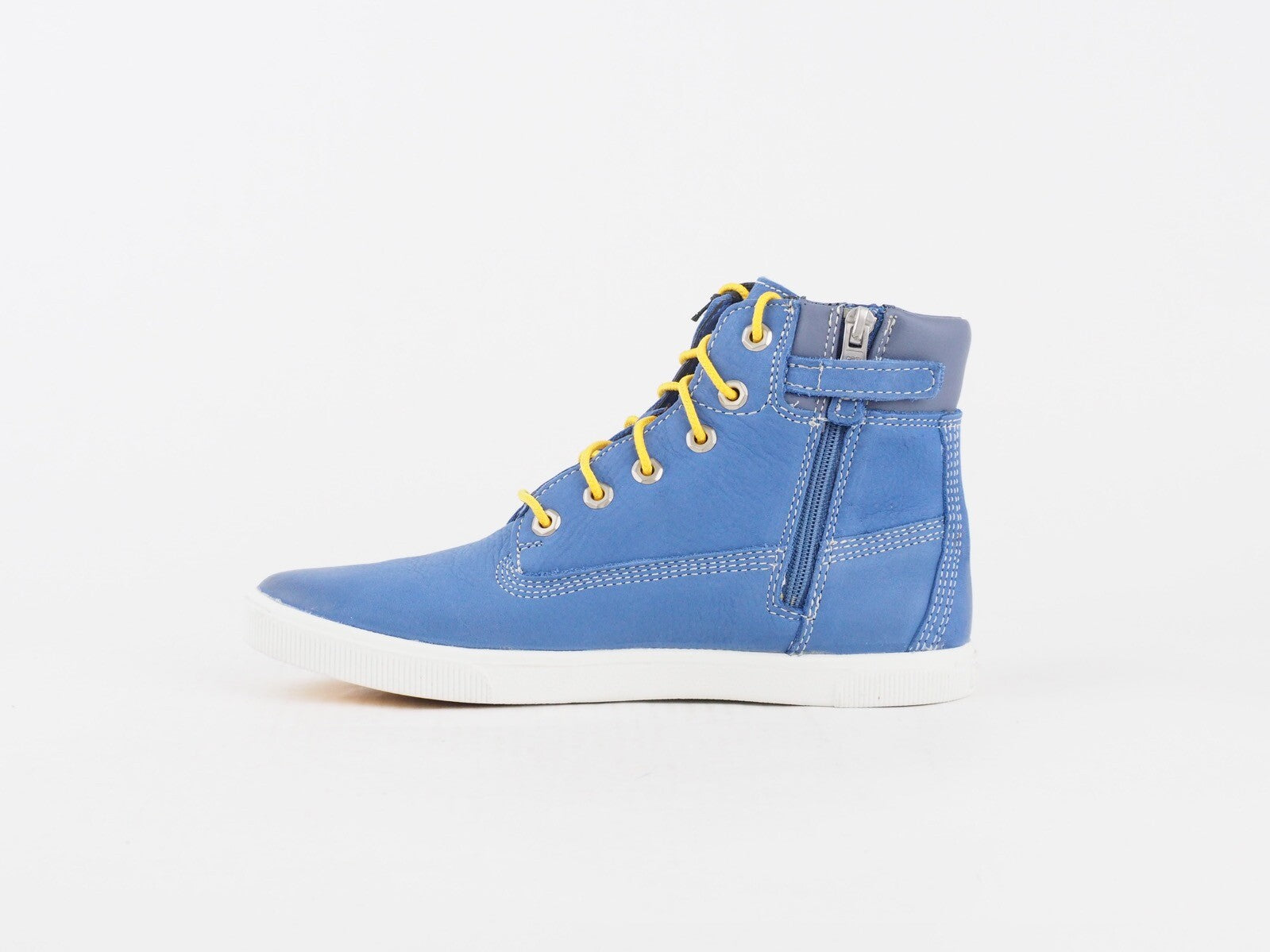 Juniors Timberland Earthkeepers 1894A Blue Leather Sneakers Casual Zip Up Boots