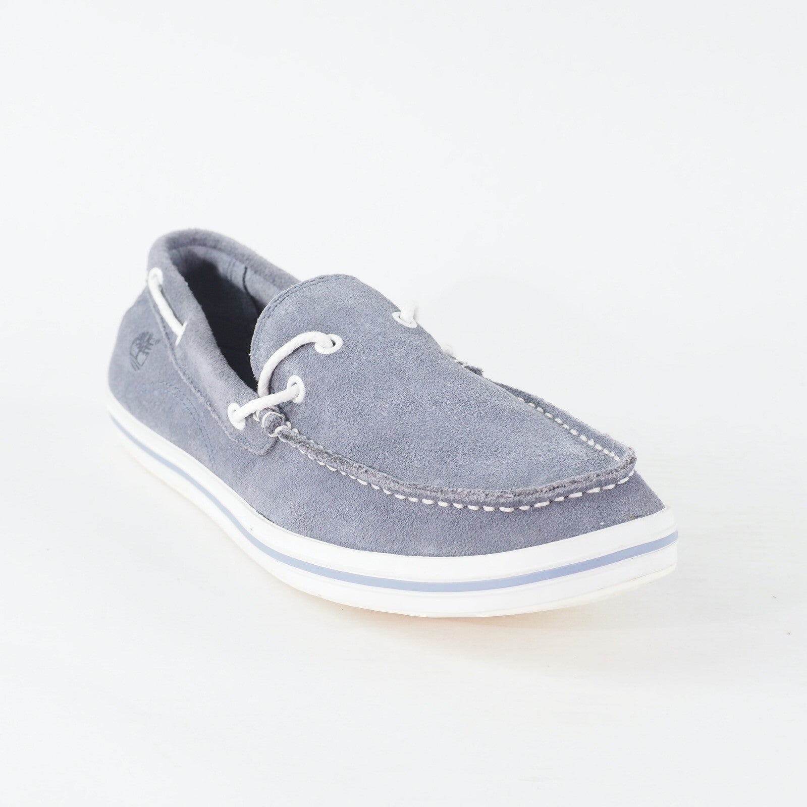 Mens Timberland EK Cabcoby 9808A Slate Grey Leather Lace Up Casual Loafer Shoes