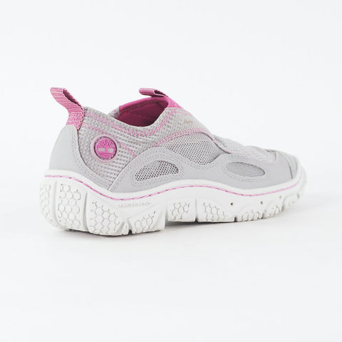 Womens Timberland Wake 58621 Grey Mauve Fabric Slip On Casual Trainer Shoes
